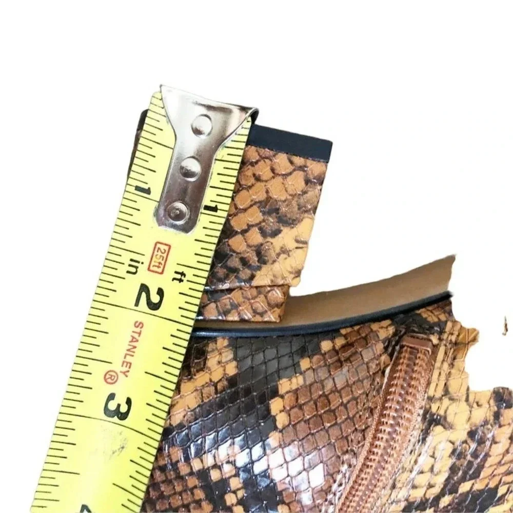 Franco Sarto Women’s Size 6.5 Brown Marquee Snake Print Boots